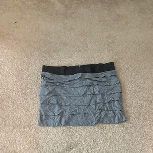 Gray Ruffled Women's Skirt